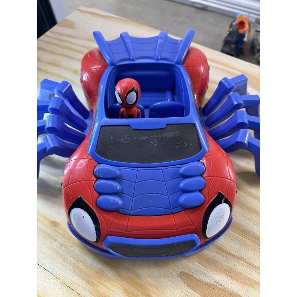Marvel Spider-Man Spider Car Vehicle Playset w/ Figure‎ Hasbro Preschool